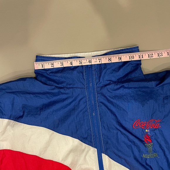 VTG Atlanta Olympics 1996 windbreaker Jacket Coca Cola - Team USA RARE July 4th - Picture 13 of 16